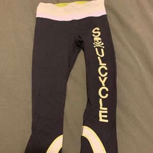 Lulu lemon x soul cycle cropped leggings